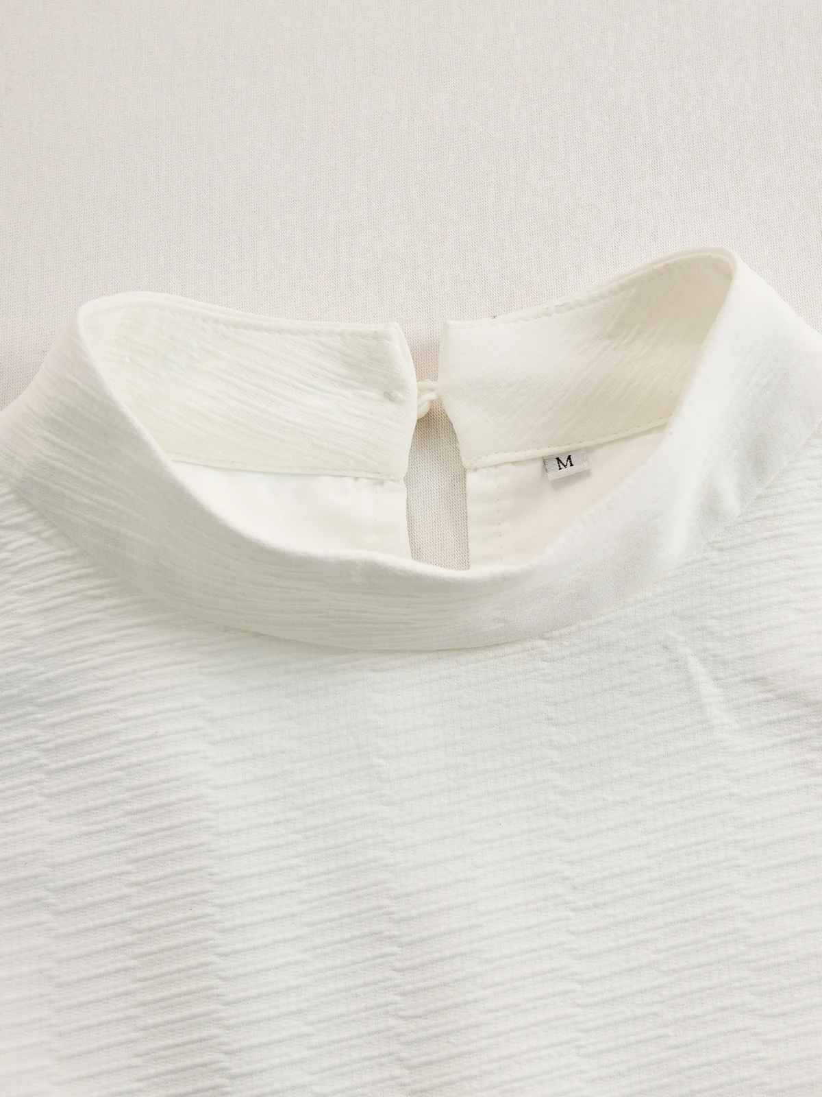 Creamy White Textured Lantern Sleeve Set - Image 9
