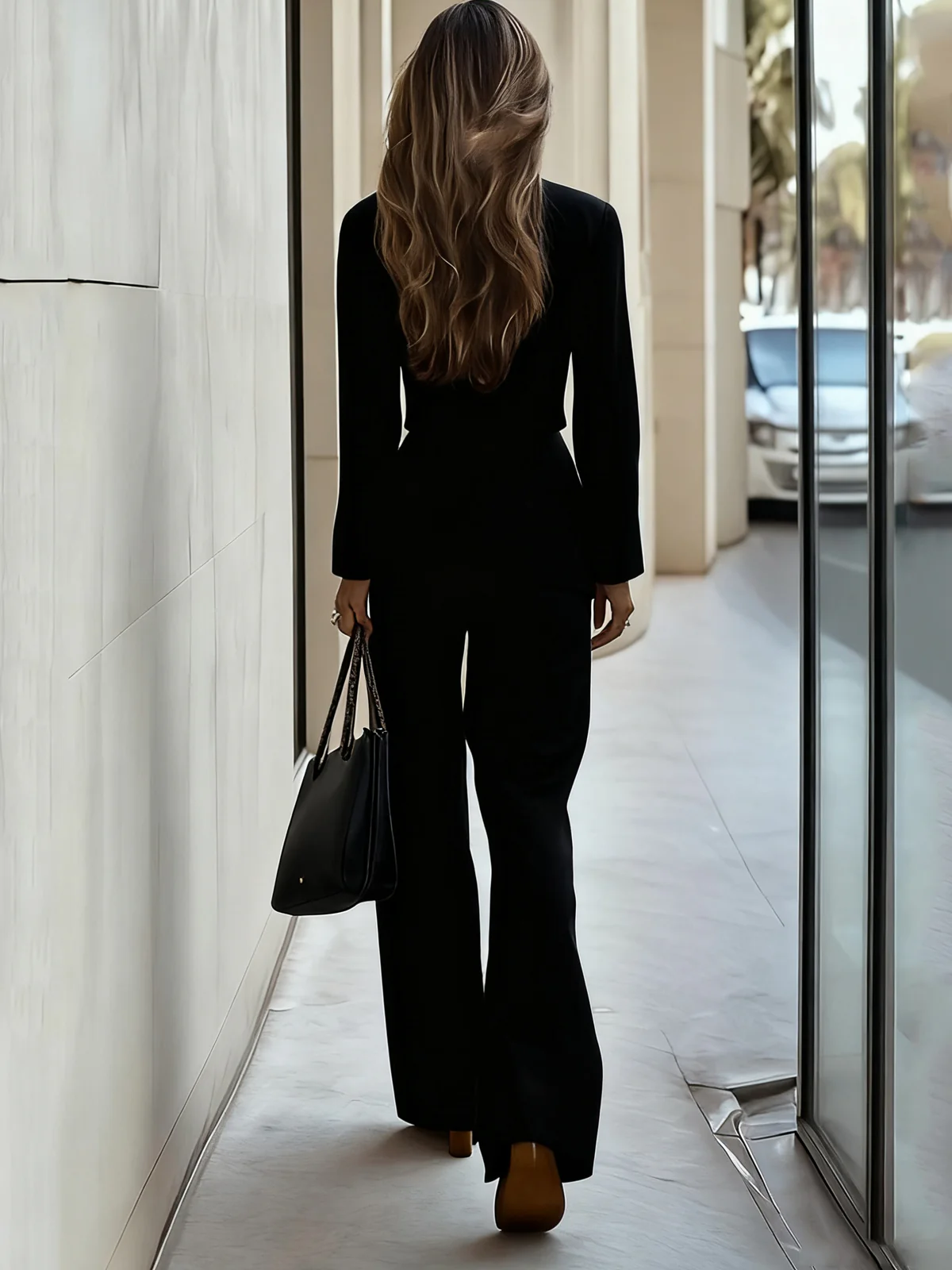 Long  Sleeves Double Patch Pocket Suit - Image 7